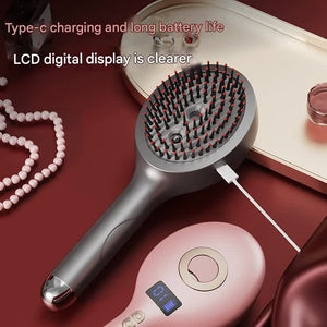 Electric Massage Spray Comb – Hair Detangling Comb with Water Mist Spray