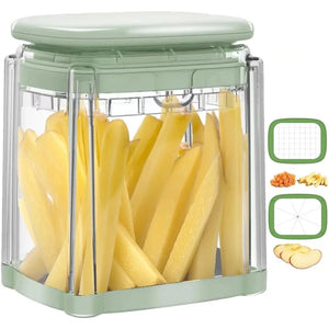DLC Manual Vegetable Slicer – Multi-Function Kitchen Chopper & Cutter