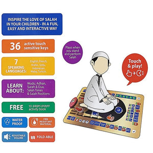 Islamic Prayer Mat for Kids – Interactive Muslim Prayer Rug for Children