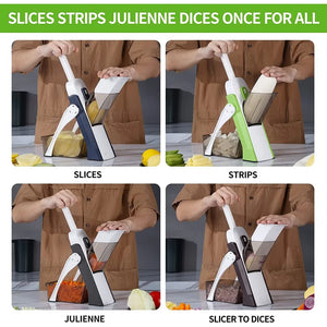 Manual Vegetable Cutter – Multi-Function Vegetable Chopper & Kitchen Slicer