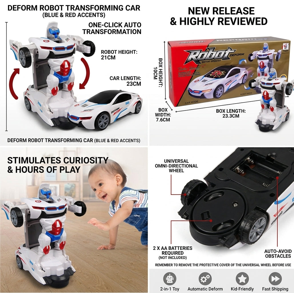 Transforming Robot Car Toy for Kids | Robot Deform Car