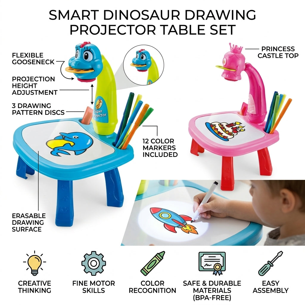 LED Projector Drawing Table for Kids | Creative Art Toy