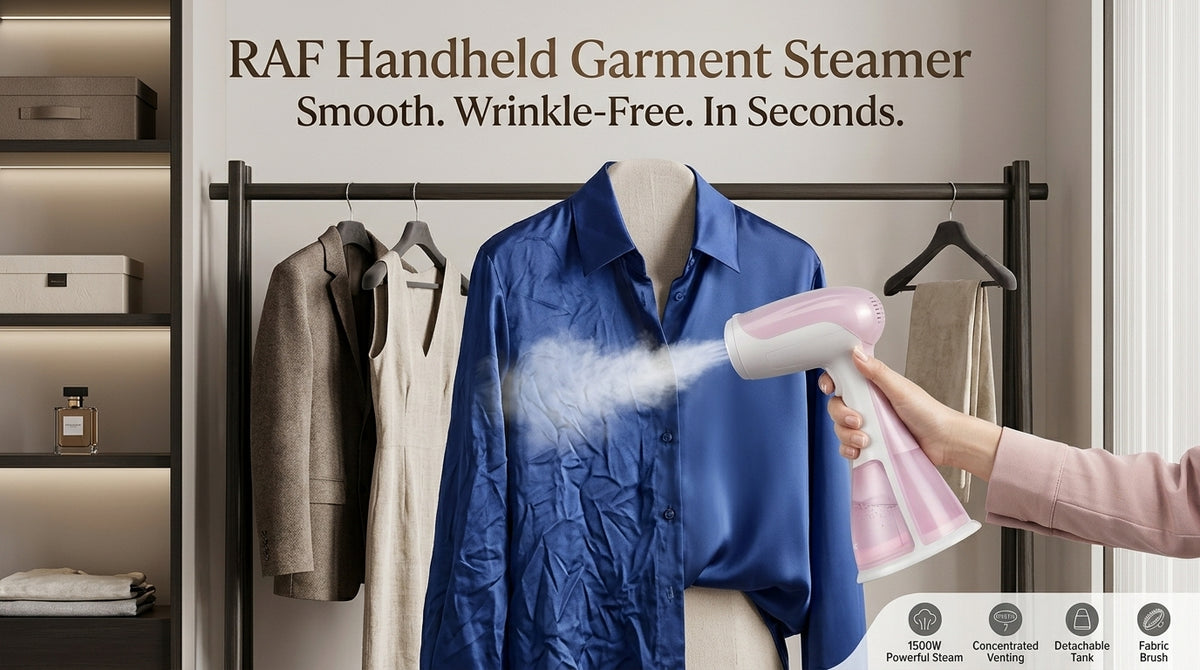 Portable Handheld Garment Steamer – Easy Clothes Wrinkle Remover for Home & Travel