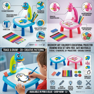 LED Projector Drawing Table for Kids | Creative Art Toy