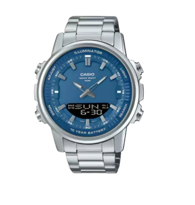 Turquoise Dial Men's Watch – Stylish Blue Dial Wristwatch for Everyday Wear