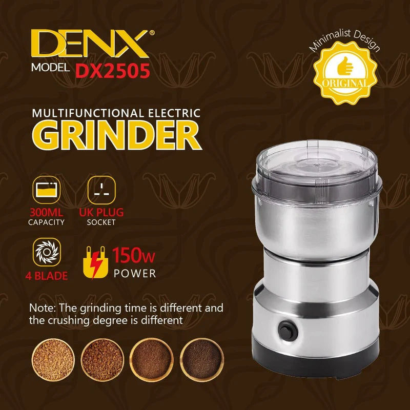 Denx Multifunctional Electric Grinder – Powerful Kitchen Grinder for Spices, Nuts & More
