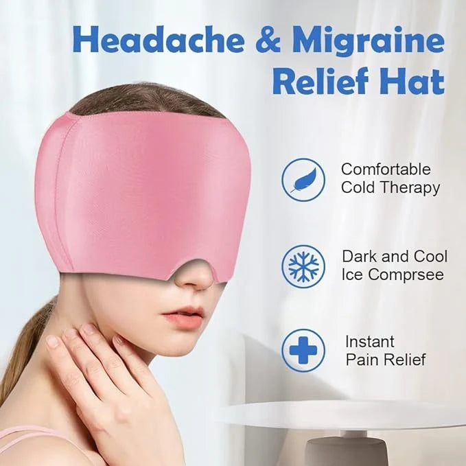Migraine Relief Cap – Reusable Hot & Cold Therapy Headache Relief Hat