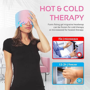 Migraine Relief Cap – Reusable Hot & Cold Therapy Headache Relief Hat