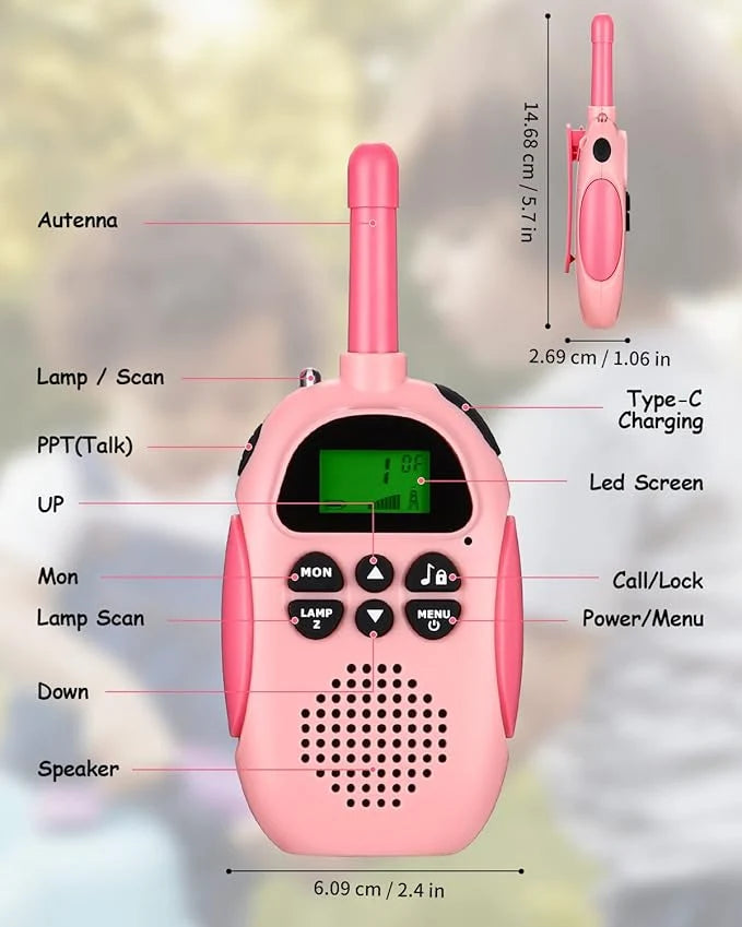 Kids Walkie Talkie Set – Two-Way Radio Toys for Outdoor Adventures