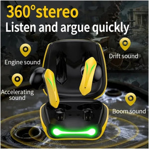 Wireless Gaming Earbuds – Bluetooth Earphones with Low-Latency Audio for Gaming & Music