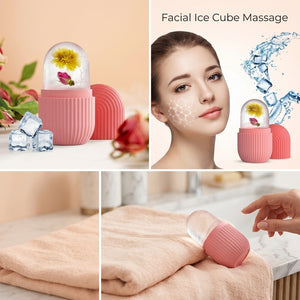 Face Glow Ice Roller – Cooling Facial Massage Tool for Refreshing Skincare