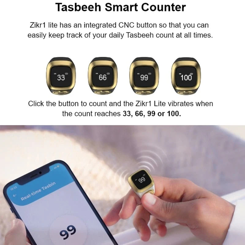 Digital Zikr Ring | Smart Tasbeeh Counter for Dhikr
