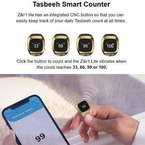 Digital Zikr Ring | Smart Tasbeeh Counter for Dhikr